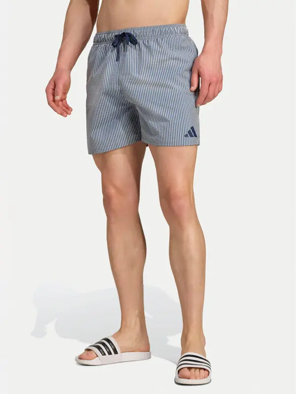 Adidas adidas Kupaće gaće i hlače Seersucker Stripy JX2674 Tamnoplava Regular Fit