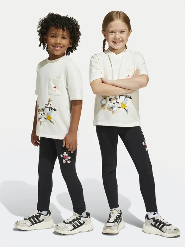Adidas adidas Leggings Disney Mickey Mouse JF3647 Crna Slim Fit