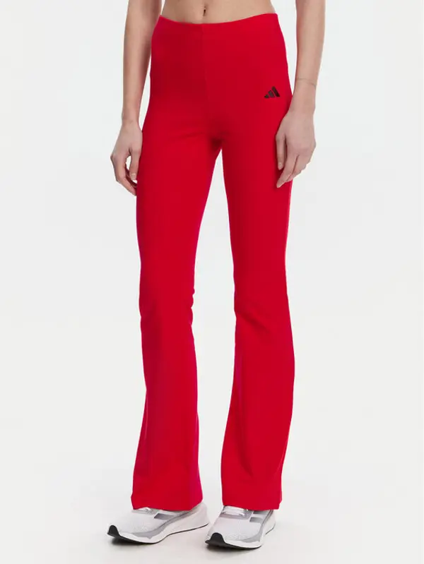 Adidas adidas Leggings Essentials Small Logo JD3074 Crvena Flare Fit