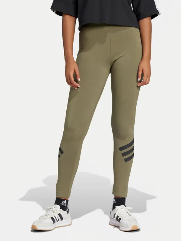 Adidas adidas Leggings Future Icons 3-Stripes JE0221 Zelena Slim Fit