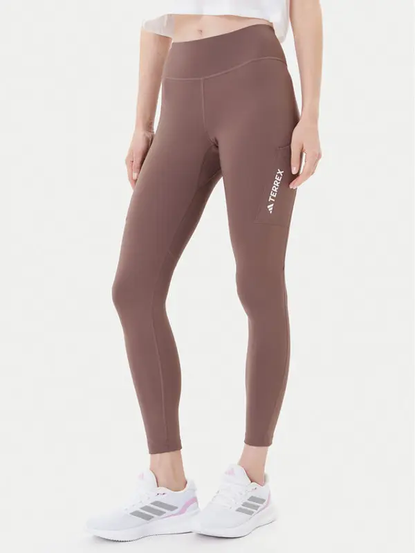 Adidas adidas Leggings Terrex Multi JM0422 Smeđa Slim Fit