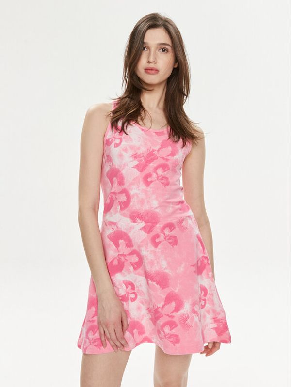 adidas adidas Ljetna haljina Floral Graphic IS4247 Ružičasta Regular Fit