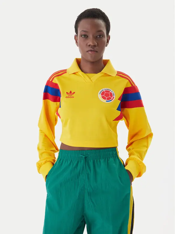Adidas adidas Majica Columbia Reconstructed Bringback KE2299 Žuta Regular Fit