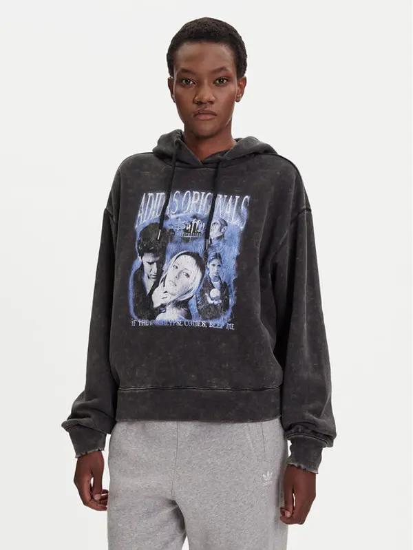 Adidas adidas Majica dugih rukava 20th Century Fox Disney JW0155 Crna Oversize