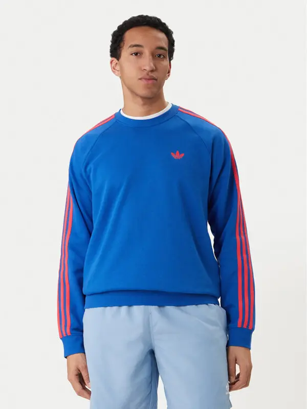 Adidas adidas Majica dugih rukava 3-Stripes KE2426 Plava Regular Fit