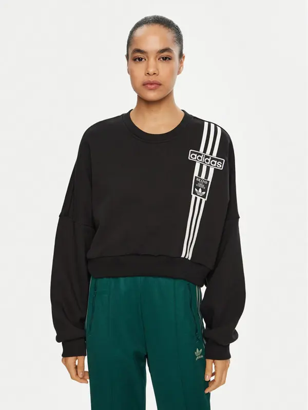 Adidas adidas Majica dugih rukava Adibreak JD0189 Crna Regular Fit