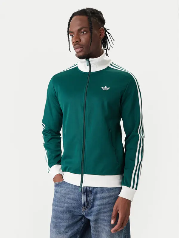 Adidas adidas Majica dugih rukava adicolor Classic KE1666 Zelena Slim Fit