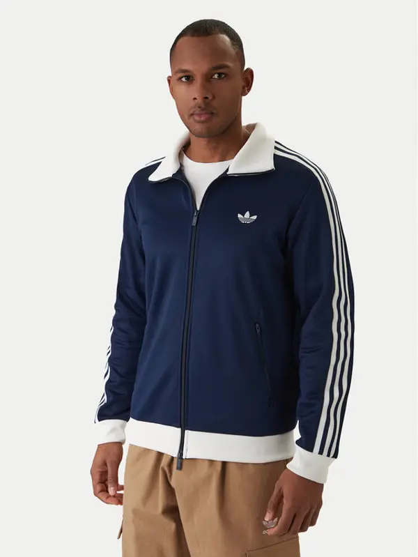 Adidas adidas Majica dugih rukava adicolor Classic KE3526 Tamnoplava Slim Fit