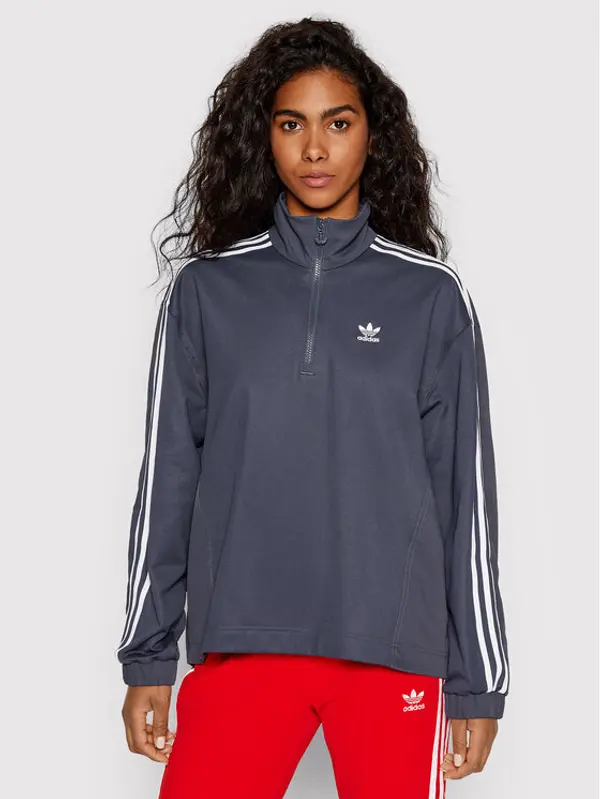 Adidas adidas Majica dugih rukava adicolor Classics HC4548 Tamnoplava Relaxed Fit
