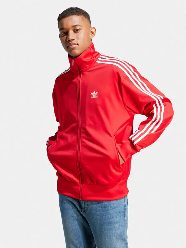 Adidas adidas Majica dugih rukava adicolor Classics IJ7060 Crvena Loose Fit