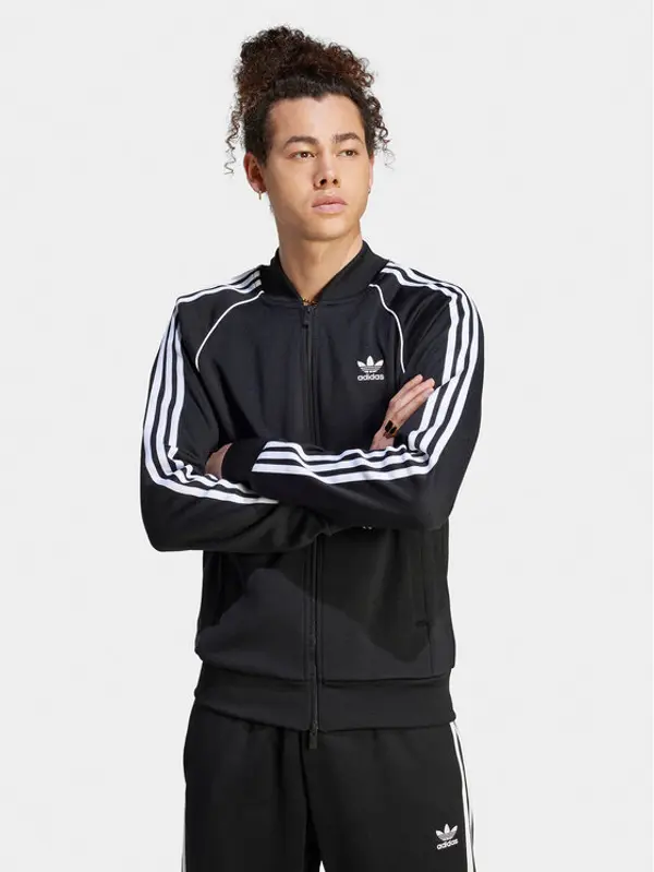 Adidas adidas Majica dugih rukava adicolor Classics SST IM4545 Crna Slim Fit
