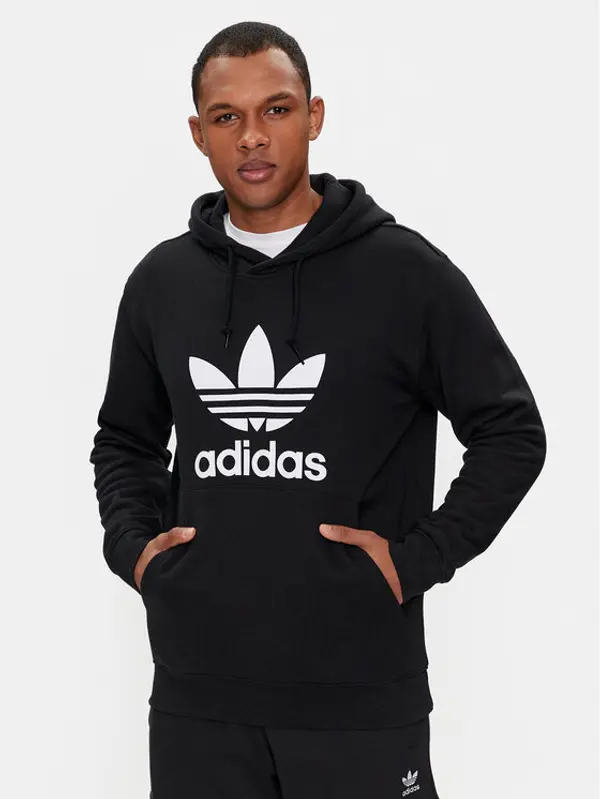 Adidas adidas Majica dugih rukava adicolor Classics Trefoil IM4489 Crna Regular Fit
