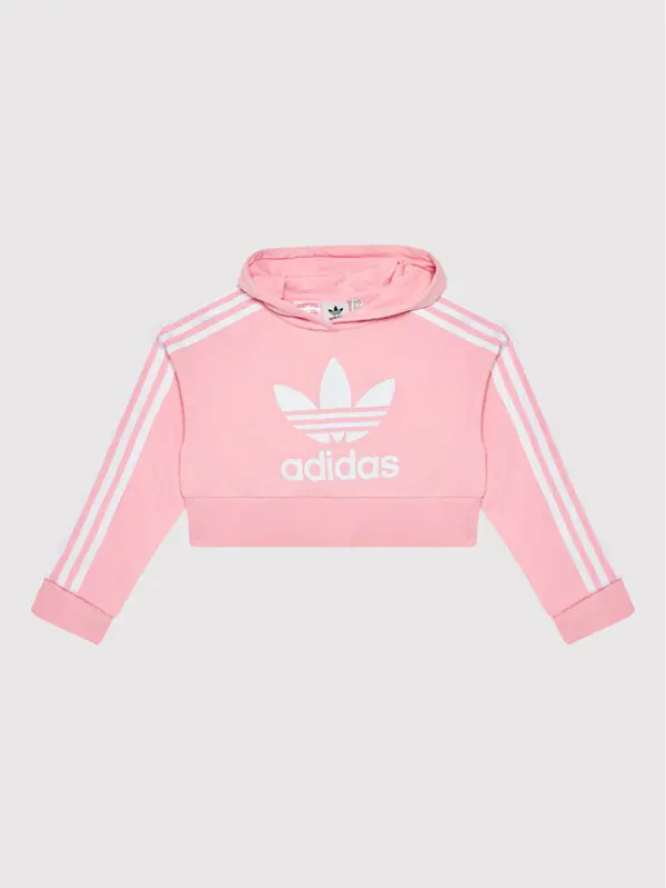 Adidas adidas Majica dugih rukava adicolor Cropped HD2008 Ružičasta Loose Fit