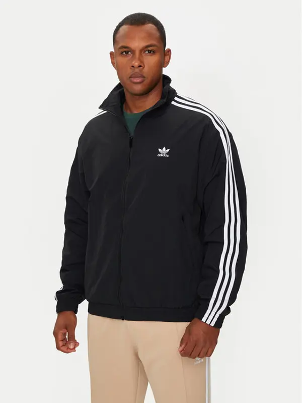 Adidas adidas Majica dugih rukava adicolor Firebird IT2491 Crna Loose Fit