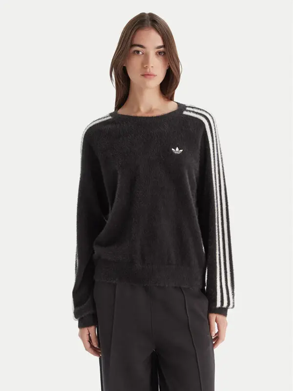 Adidas adidas Majica dugih rukava adicolor Holiday JX7813 Crna Loose Fit