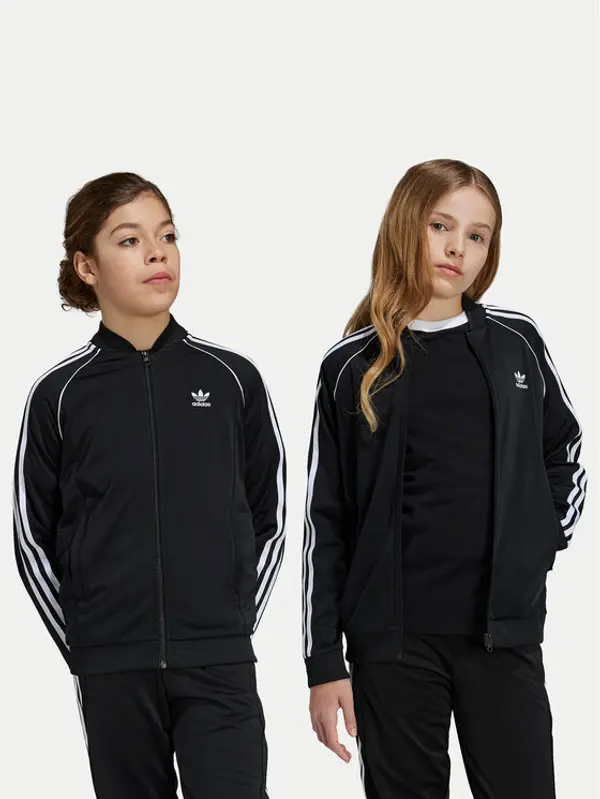 Adidas adidas Majica dugih rukava adicolor IX7628 Crna Regular Fit