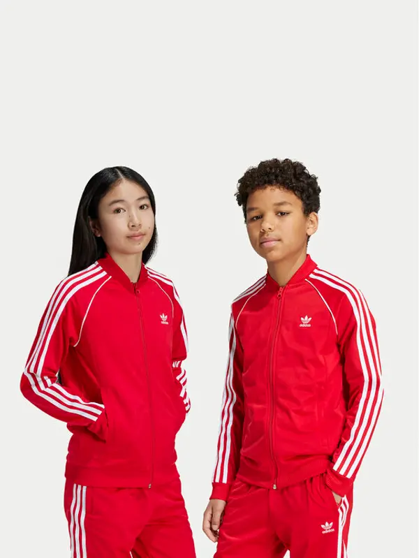 Adidas adidas Majica dugih rukava adicolor IX7629 Crvena Regular Fit