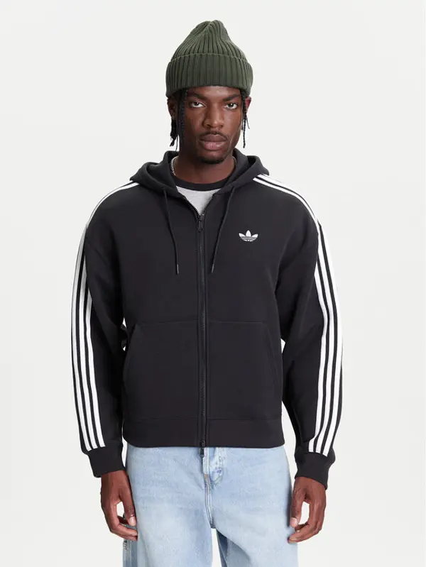Adidas adidas Majica dugih rukava adicolor Spacer JX1507 Crna Loose Fit