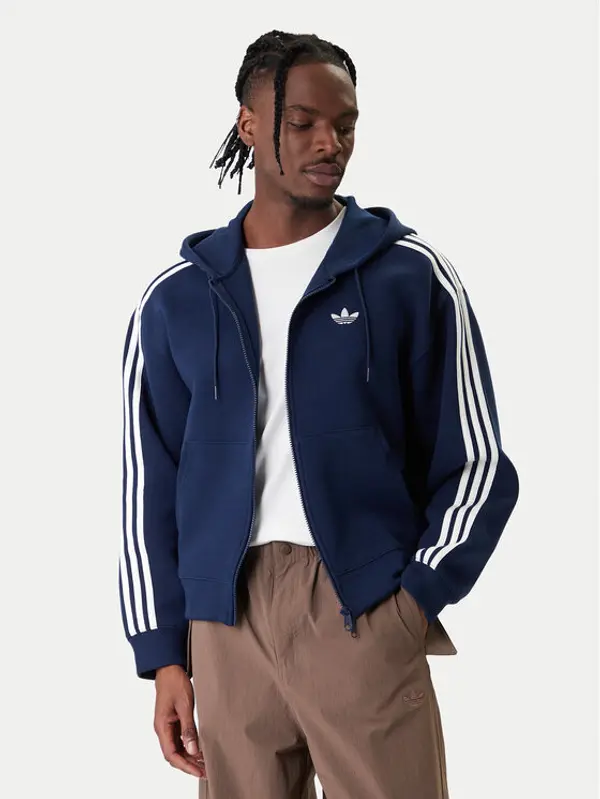 Adidas adidas Majica dugih rukava adicolor Spacer KD4086 Tamnoplava Loose Fit