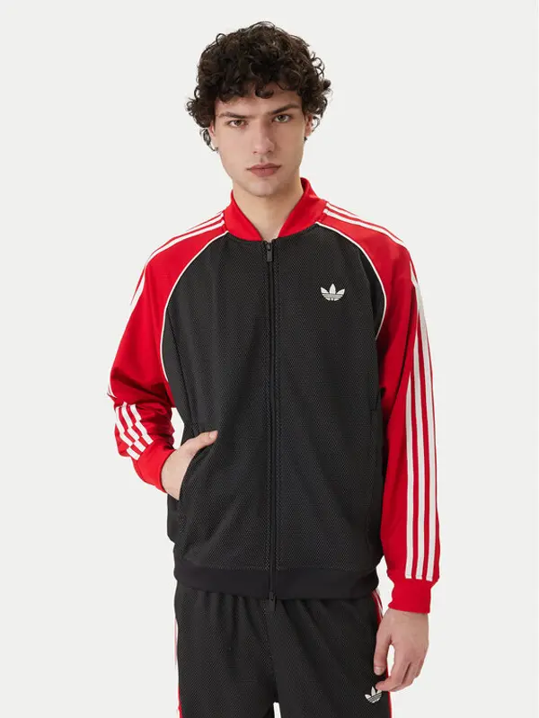 Adidas adidas Majica dugih rukava adicolor SST KE0115 Crna Loose Fit
