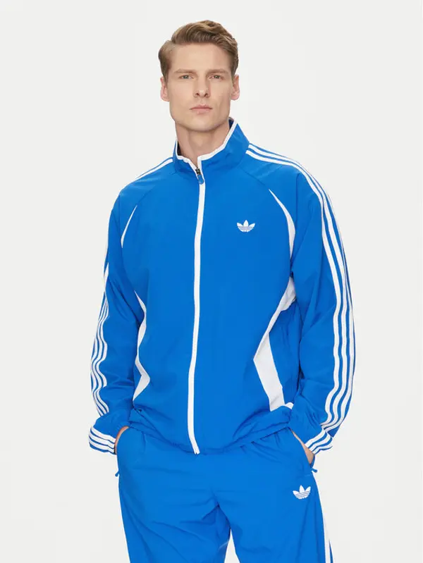 Adidas adidas Majica dugih rukava adicolor Teamgeist JP1117 Plava Regular Fit