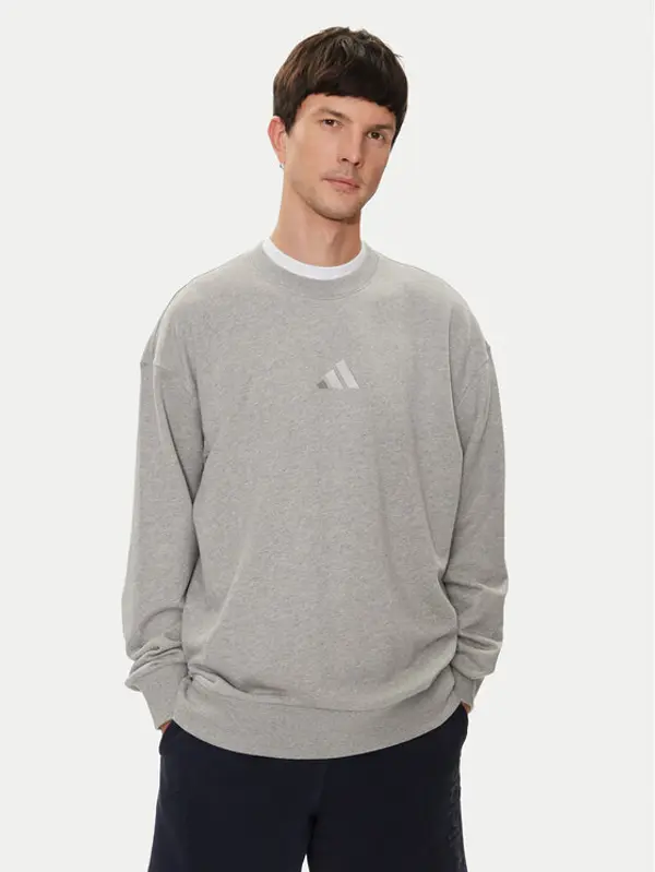 Adidas adidas Majica dugih rukava ALL SZN French Terry IY4151 Siva Loose Fit