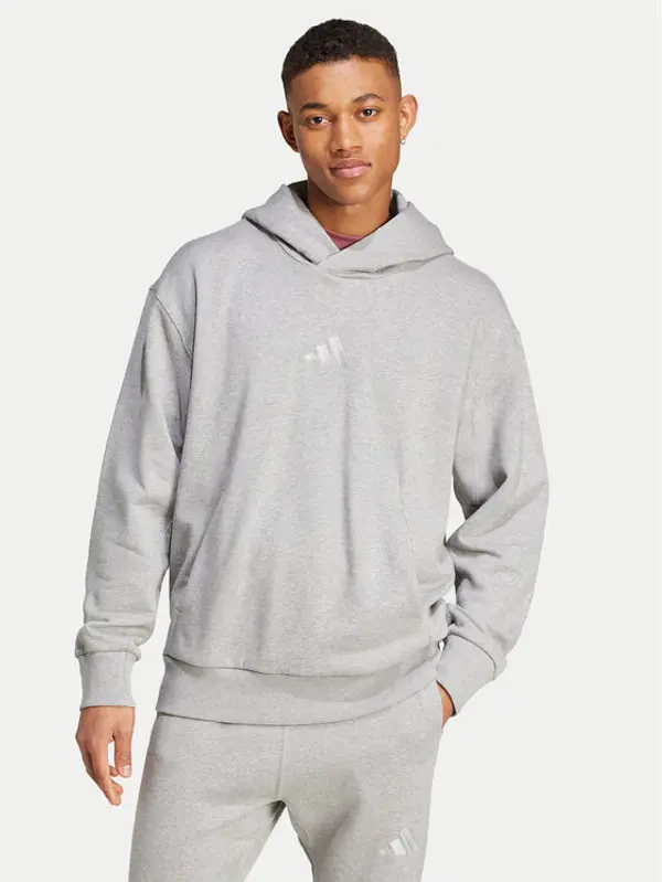 Adidas adidas Majica dugih rukava ALL SZN French Terry IY4155 Siva Loose Fit