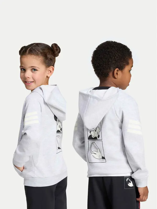 Adidas adidas Majica dugih rukava Disney Mickey Mouse Sweatshirt KS3958 Siva Regular Fit