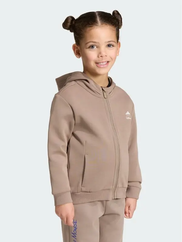 Adidas adidas Majica dugih rukava Disney Mickey Mouse Track Top KS3957 Bež Regular Fit