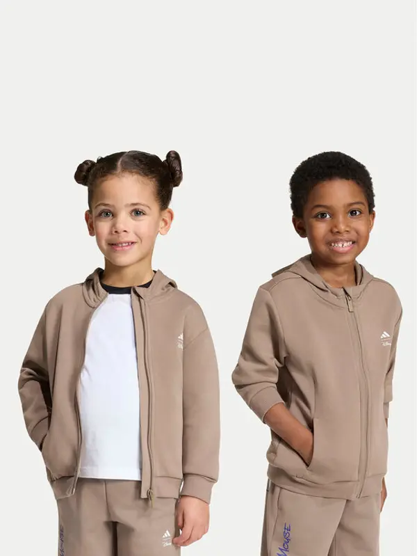 Adidas adidas Majica dugih rukava Disney Mickey Mouse Track Top KS3957 Bež Regular Fit