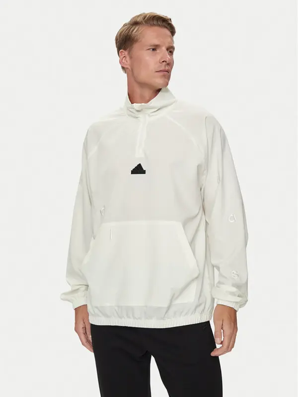 Adidas adidas Majica dugih rukava Embroidery IP3799 Bijela Regular Fit