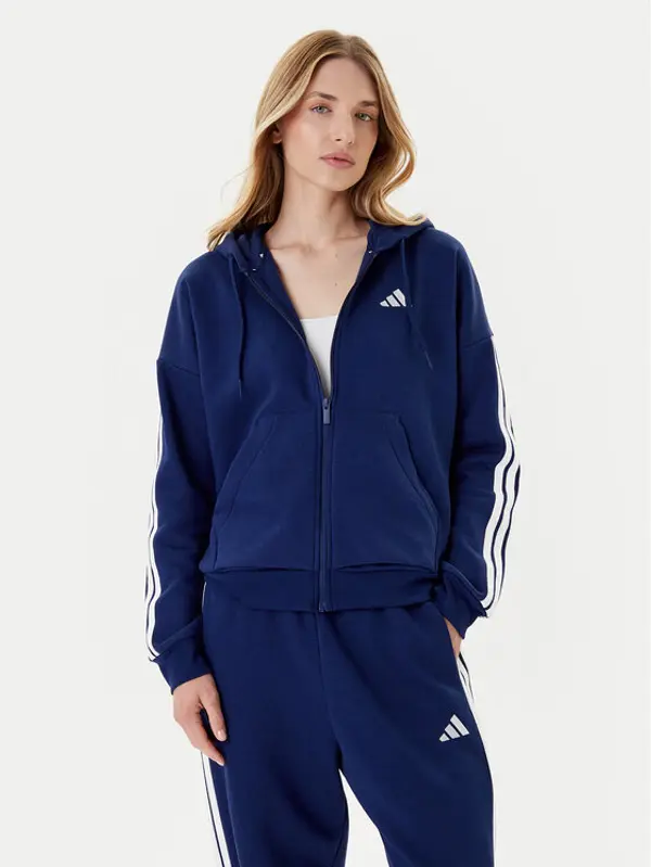 Adidas adidas Majica dugih rukava Essentials 3-Stripes JY3083 Plava Regular Fit