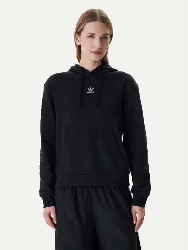 Adidas adidas Majica dugih rukava Essentials KC6729 Crna Regular Fit