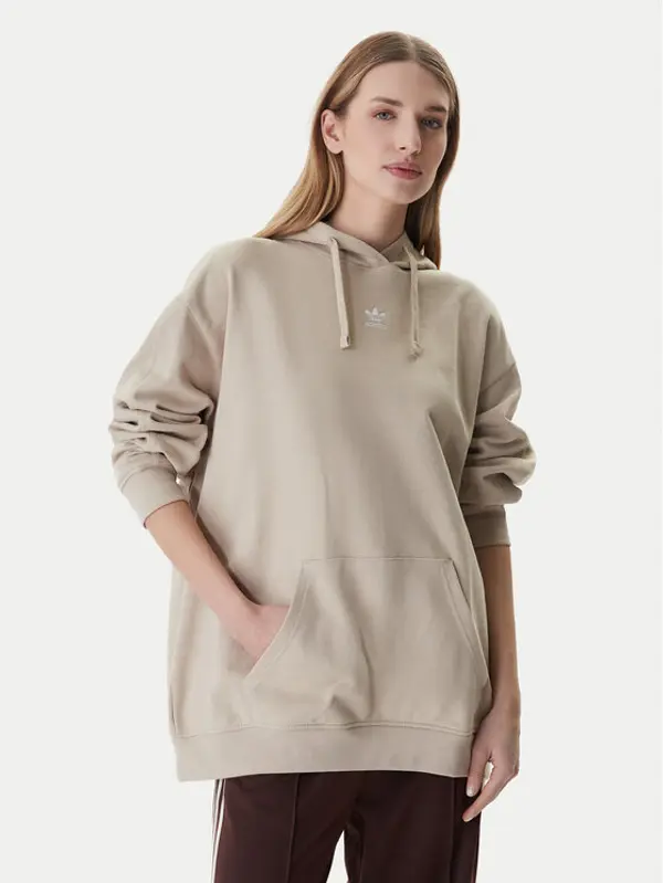 Adidas adidas Majica dugih rukava Essentials KC9144 Bež Oversize