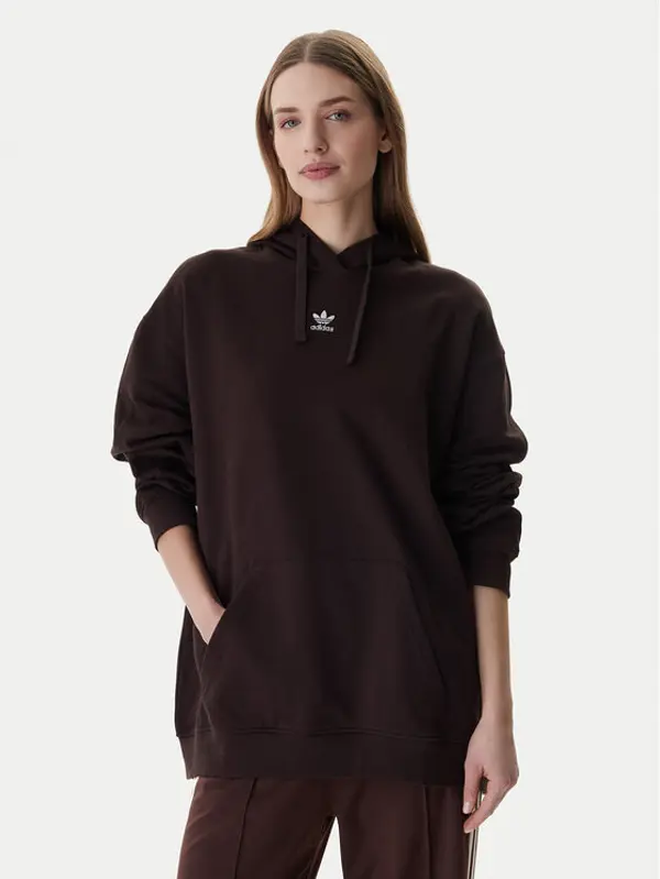 Adidas adidas Majica dugih rukava Essentials KC9145 Smeđa Oversize