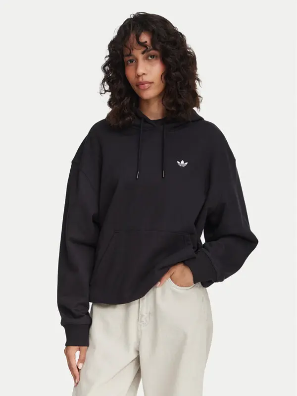 Adidas adidas Majica dugih rukava Essentials KR3605 Crna Oversize