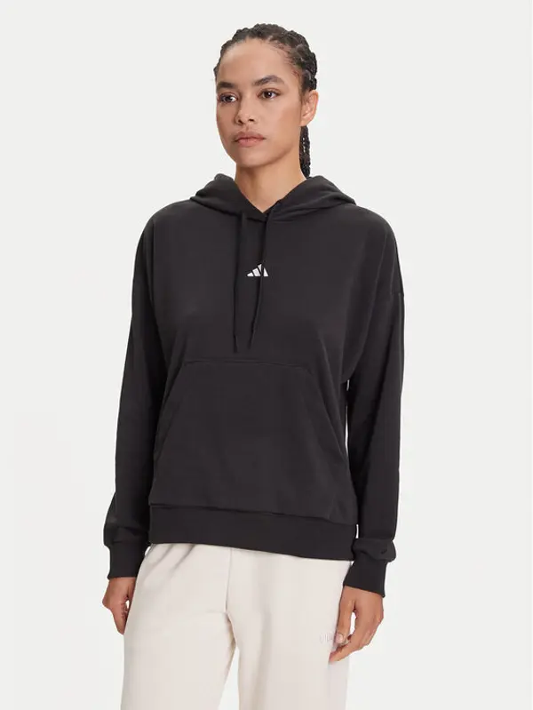 Adidas adidas Majica dugih rukava Essentials Small Logo JD7989 Crna Regular Fit