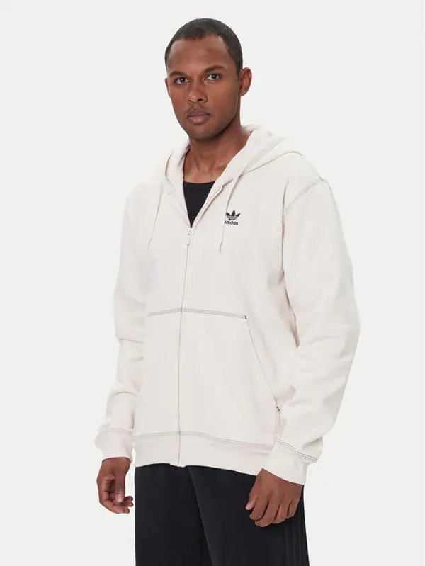 Adidas adidas Majica dugih rukava Essentials Trefoil JW0968 Écru Regular Fit