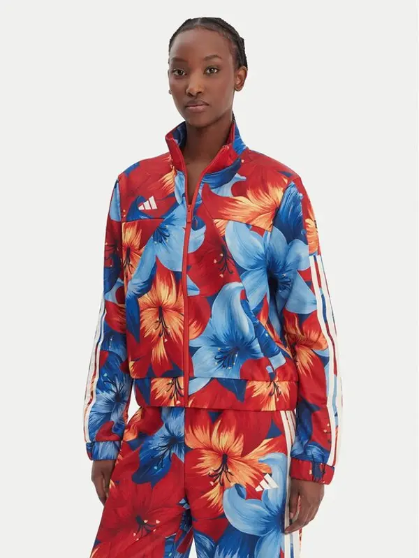 Adidas adidas Majica dugih rukava Farm Rio House Of Tiro KD4635 Šarena Loose Fit