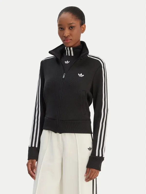 Adidas adidas Majica dugih rukava Firebird adicolor JY2613 Crna Regular Fit