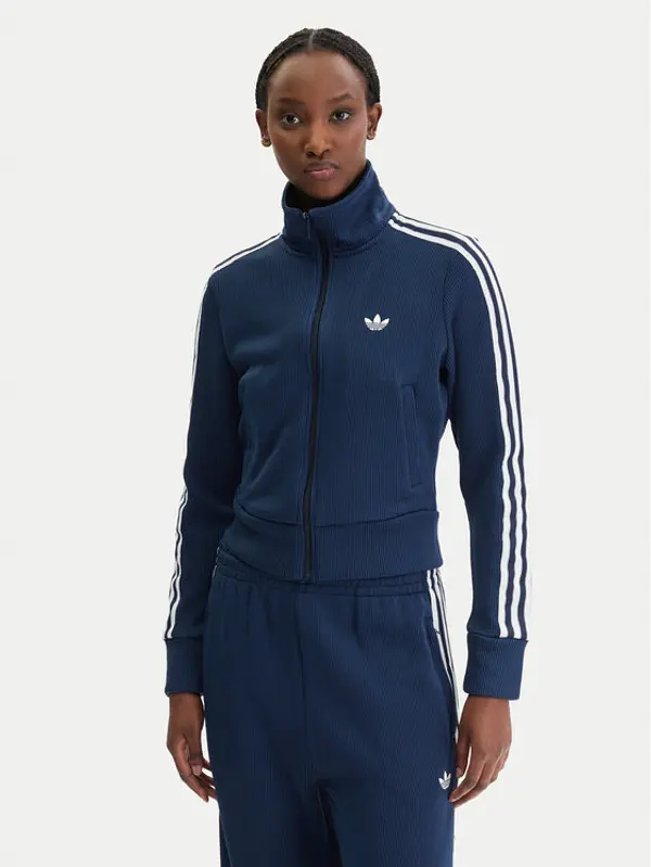 Adidas adidas Majica dugih rukava Firebird adicolor JY2614 Tamnoplava Regular Fit