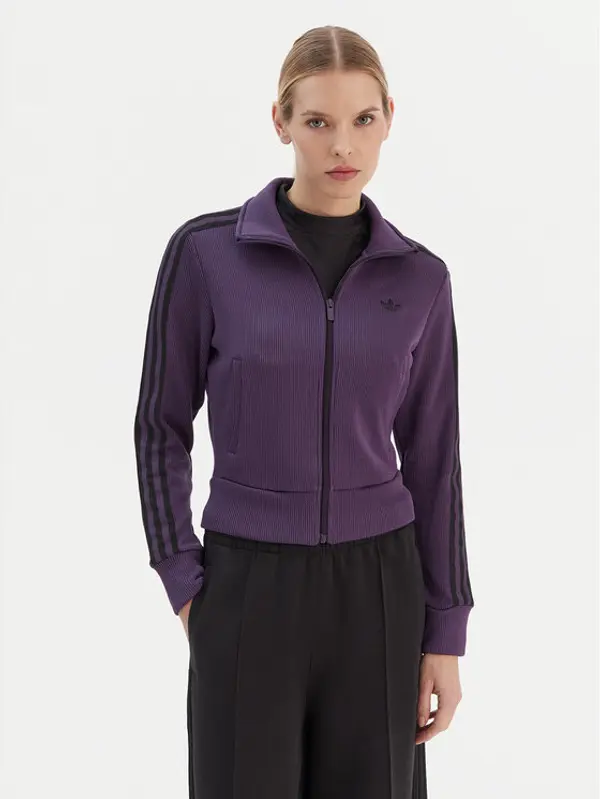 Adidas adidas Majica dugih rukava Firebird Adicolor JY2615 Ljubičasta Regular Fit