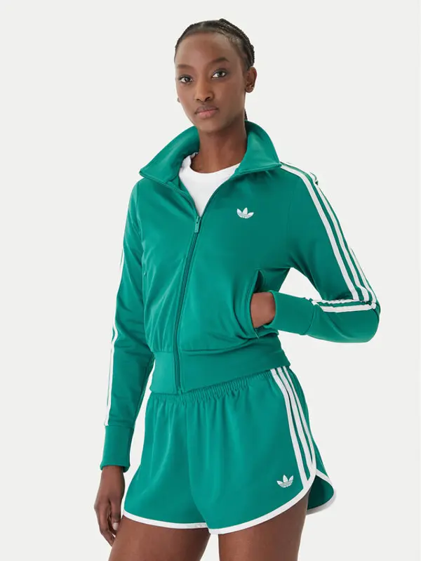 Adidas adidas Majica dugih rukava Firebird Classic KD1333 Zelena Regular Fit