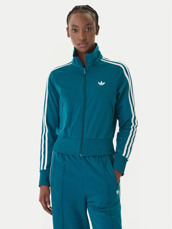 Adidas adidas Majica dugih rukava Firebird Classic KQ6530 Zelena Regular Fit
