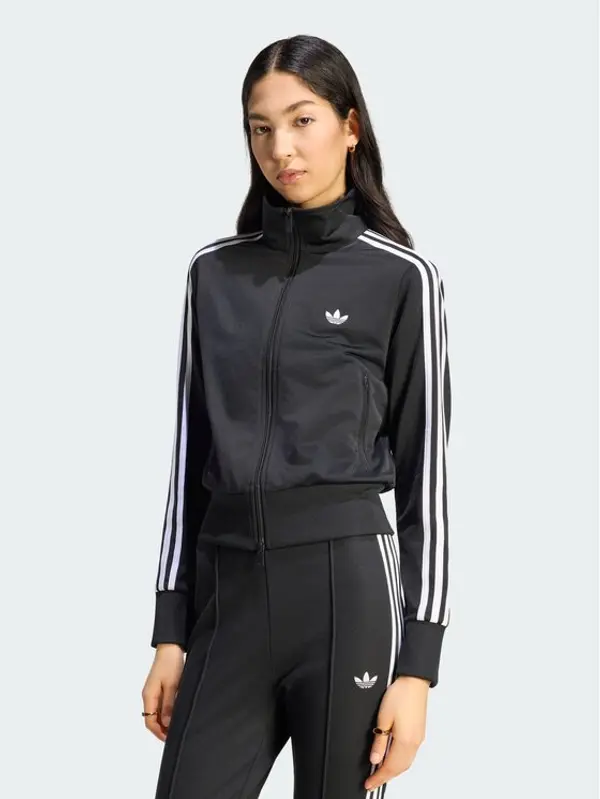 Adidas adidas Majica dugih rukava Firebird Classic Track Jacket KV9552 Crna Regular Fit