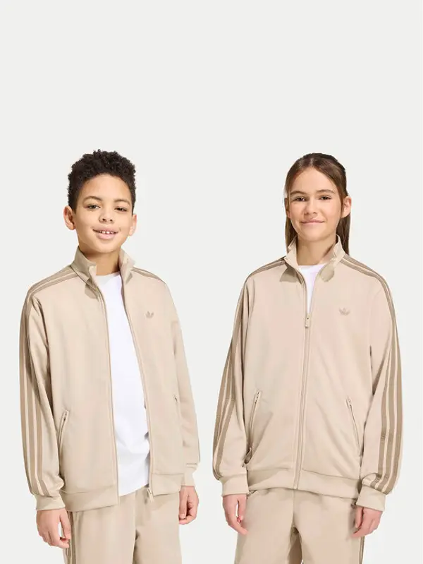Adidas adidas Majica dugih rukava Firebird HZ6646 Bež Loose Fit