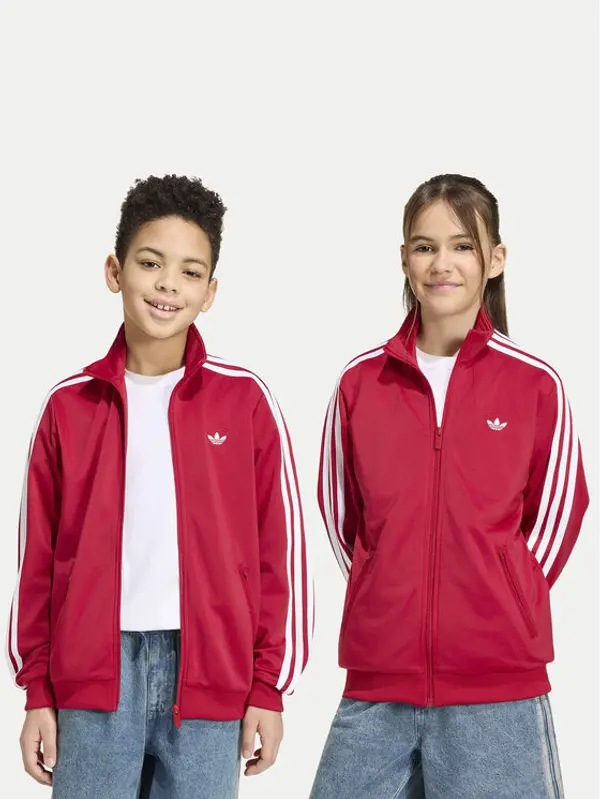 Adidas adidas Majica dugih rukava Firebird HZ6647 Crvena Loose Fit