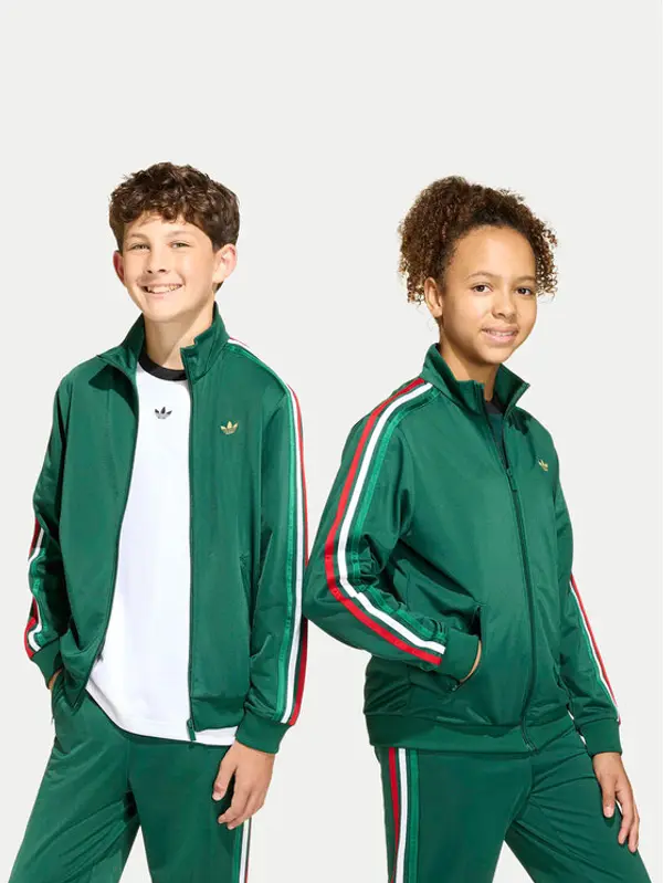 Adidas adidas Majica dugih rukava Firebird KC7051 Zelena Loose Fit