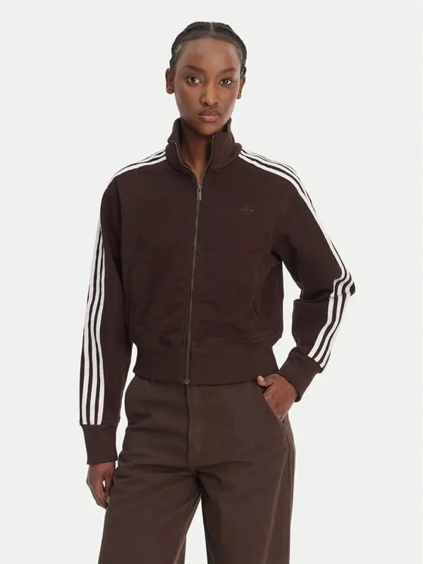 Adidas adidas Majica dugih rukava Firebird KD2937 Smeđa Regular Fit