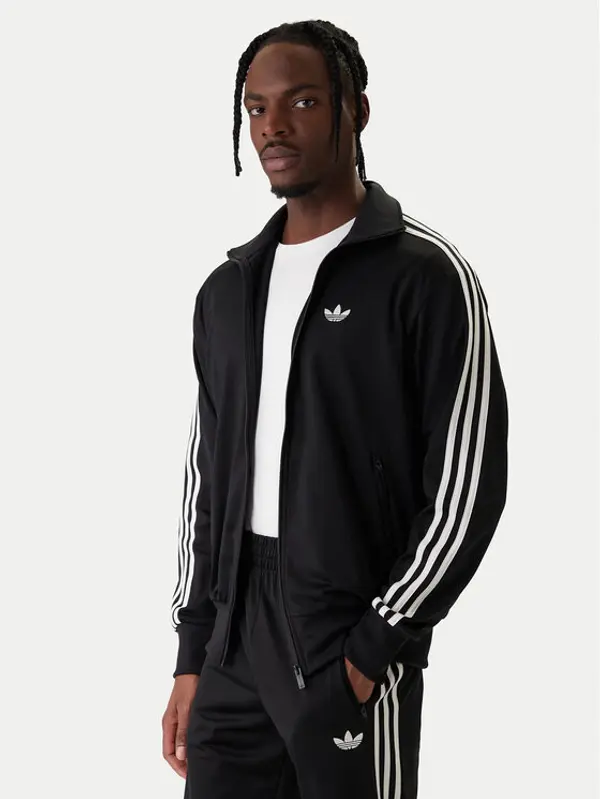 Adidas adidas Majica dugih rukava Firebird KD8312 Crna Loose Fit